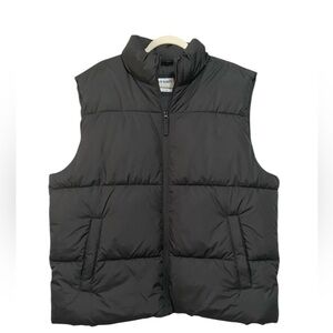 Old Navy Men's Dark Gray Quilted Vest